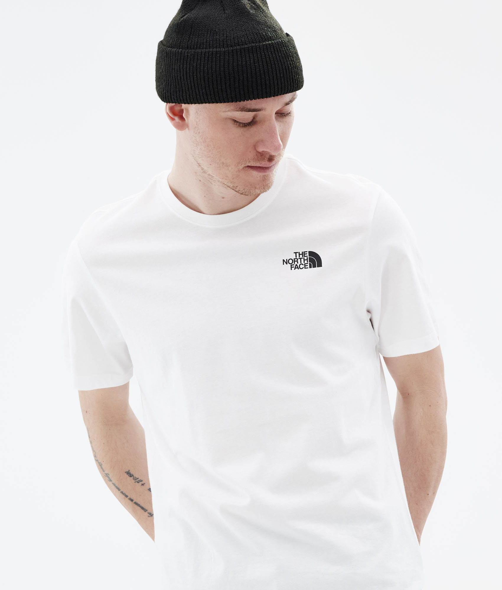 white north face t shirt