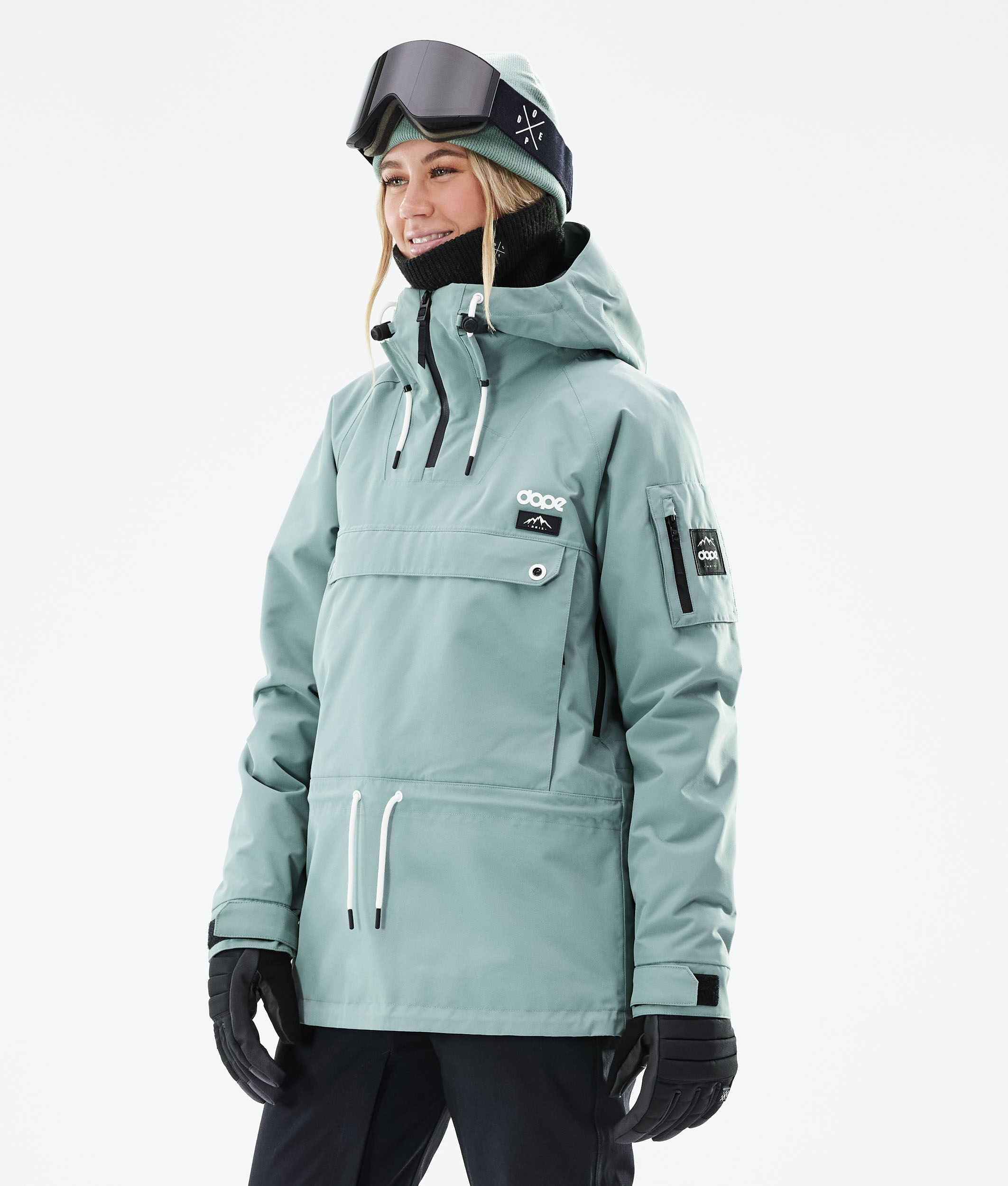 Dope Annok W 2021 Snowboard Jacket Women Faded Green Dopesnow