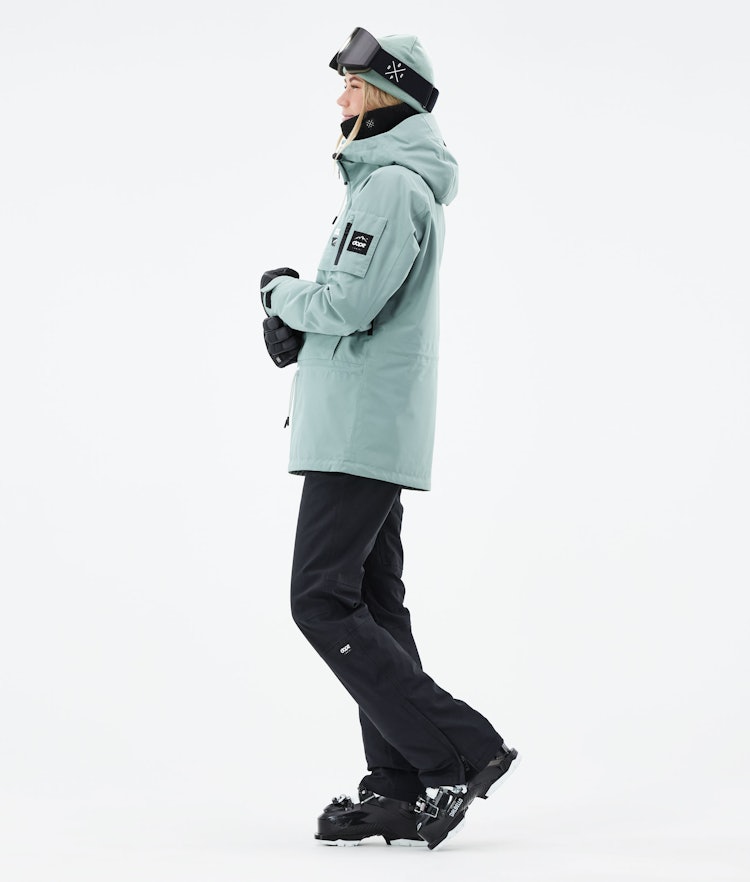 Annok W 2021 Ski Jacket Women Faded Green, Image 4 of 9