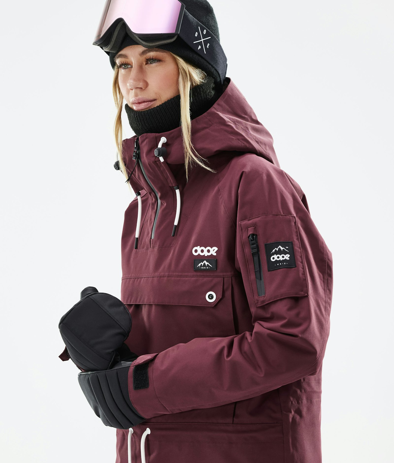 Dope Annok W 2021 Ski Jacket Women Burgundy
