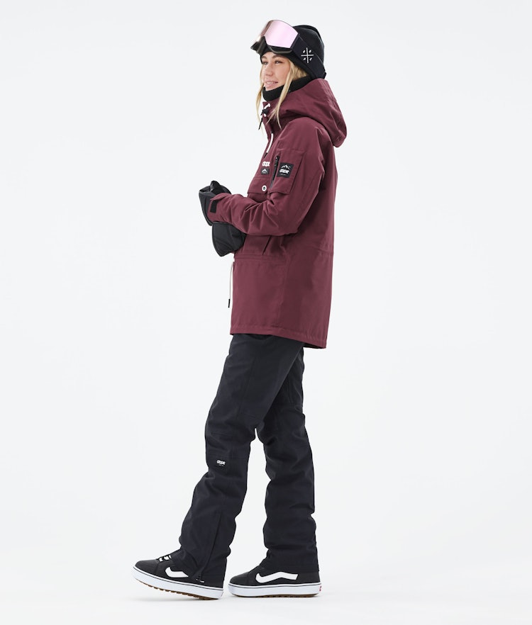 Dope Annok W 2021 Snowboard Jacket Women Burgundy