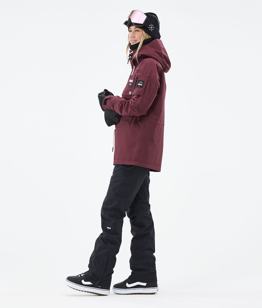 Annok W 2021 Veste Snowboard Femme Burgundy