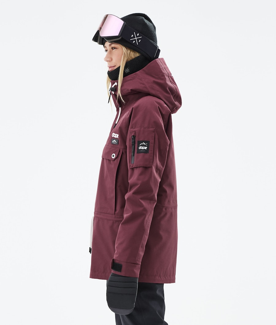 Annok W 2021 Snowboard Jacket Women Burgundy