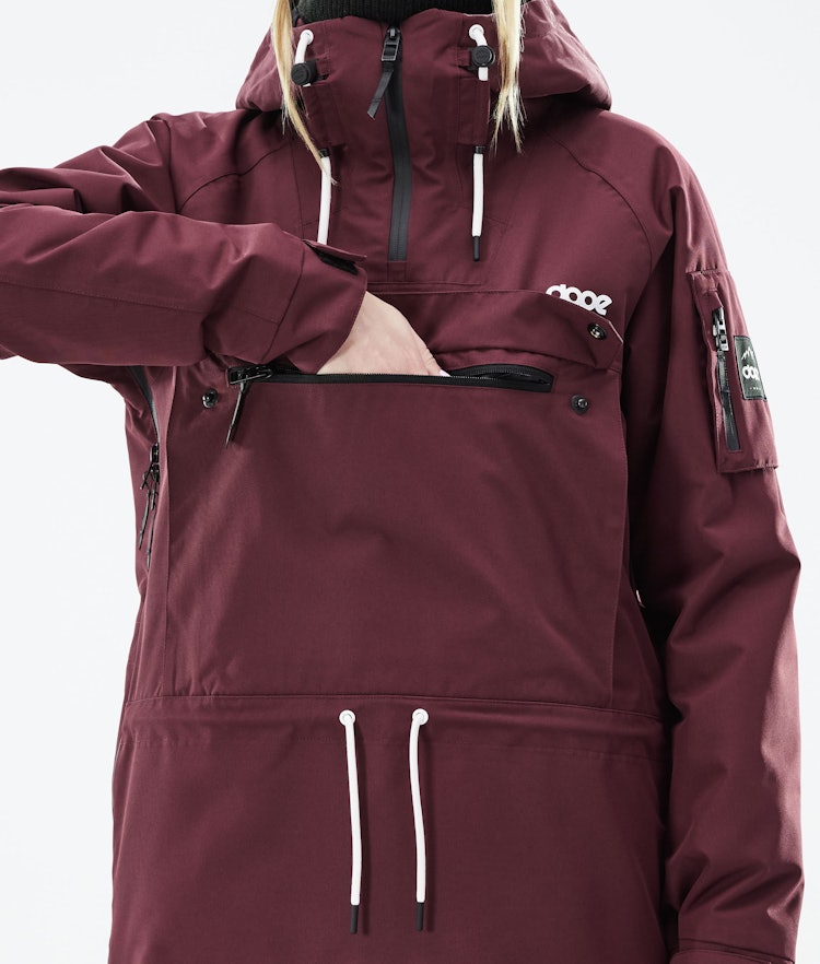 Dope Annok W 2021 Snowboard Jacket Women Burgundy Renewed, Image 9 of 9