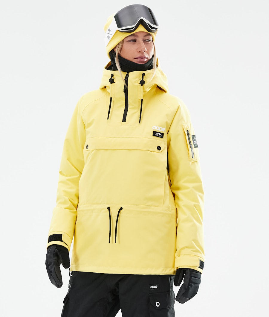 Annok W 2021 Snowboard Jacket Women Faded Yellow Renewed