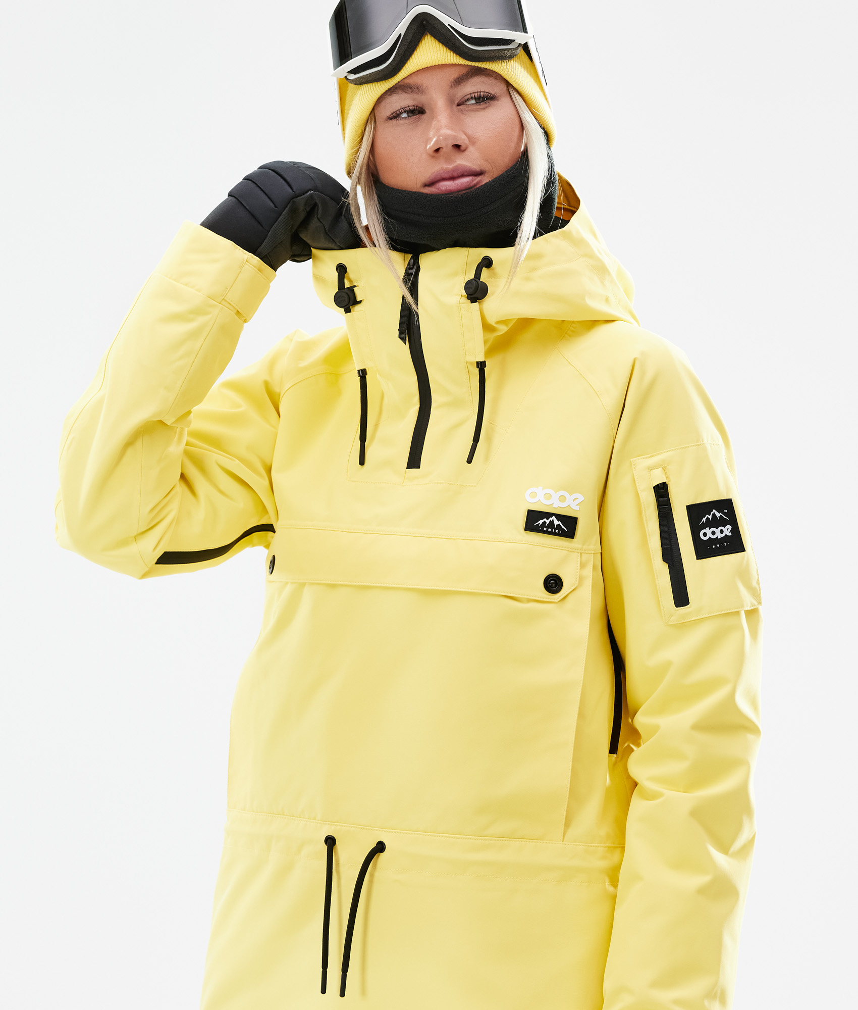 yellow snowboard jacket