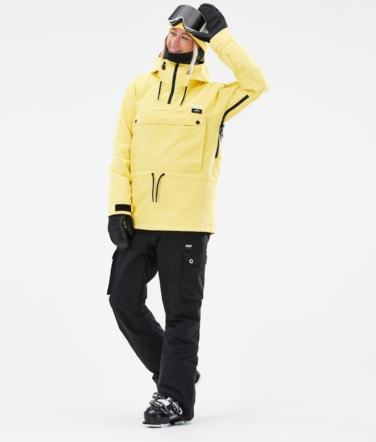Annok W 2021 Ski Jacket Women Faded Yellow, Image 4 of 10