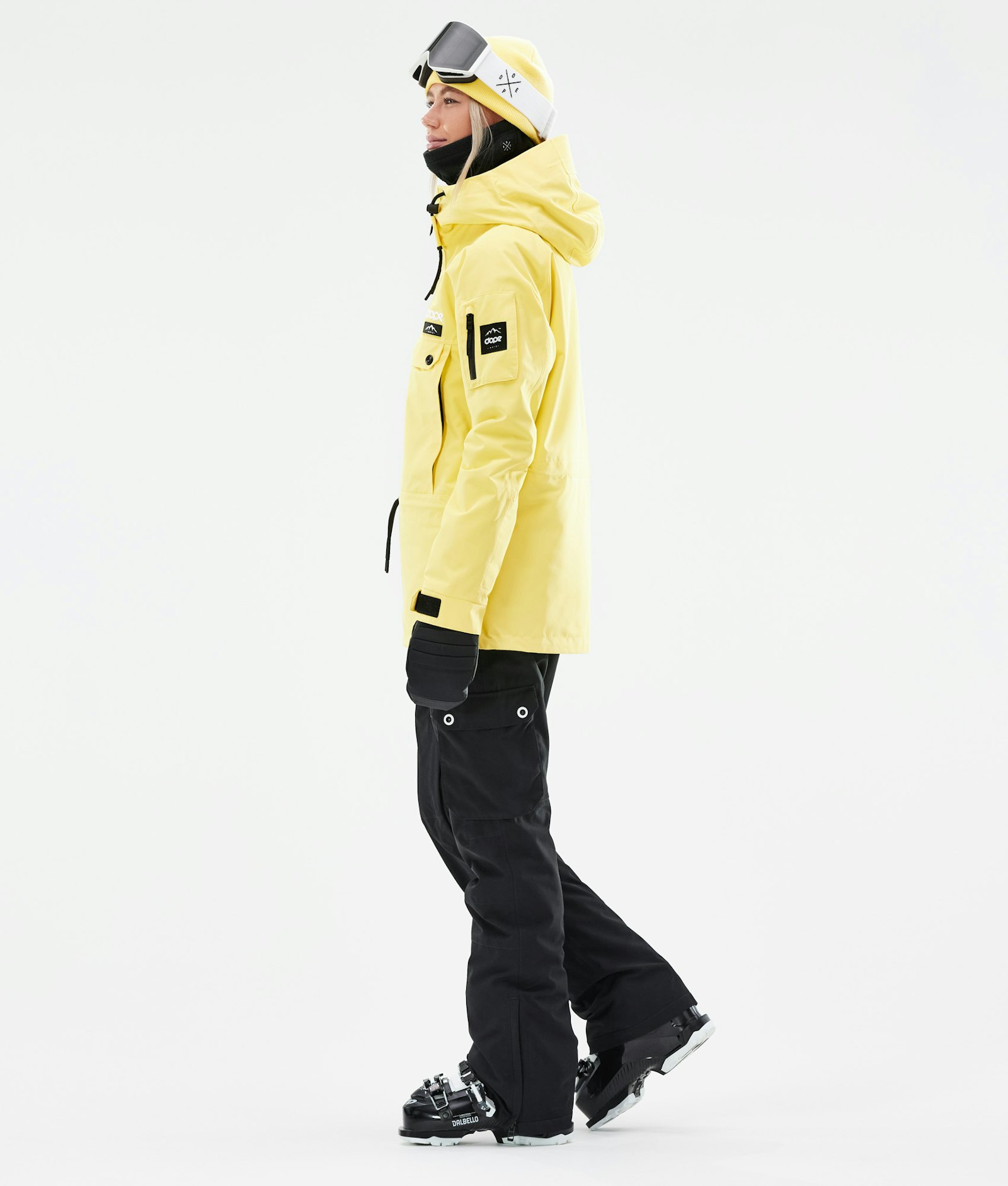 Annok W 2021 Skijacke Damen Faded Yellow