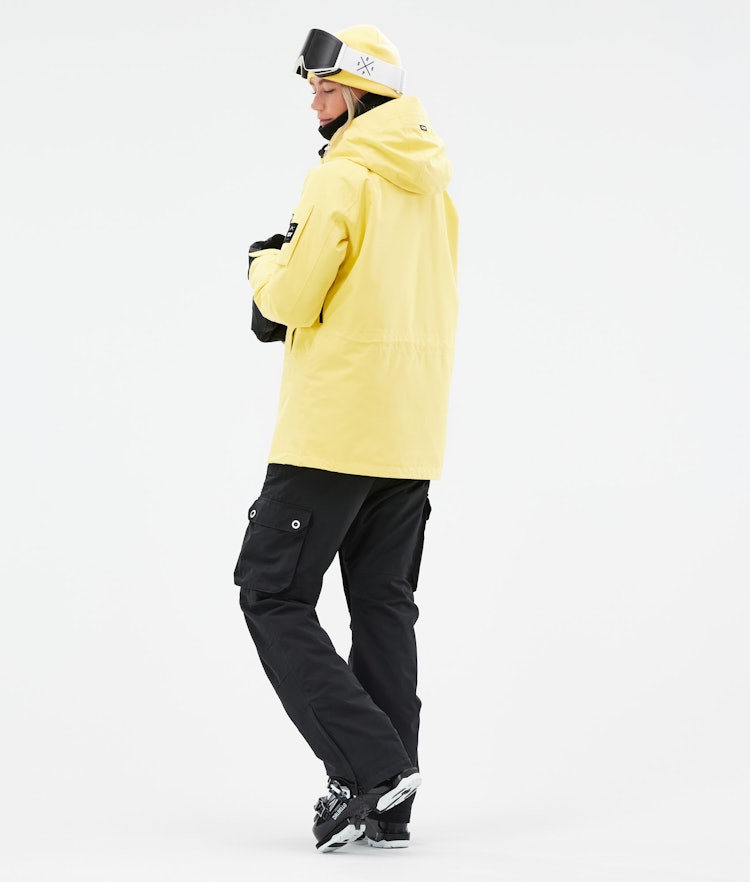 Annok W 2021 Ski Jacket Women Faded Yellow, Image 6 of 10
