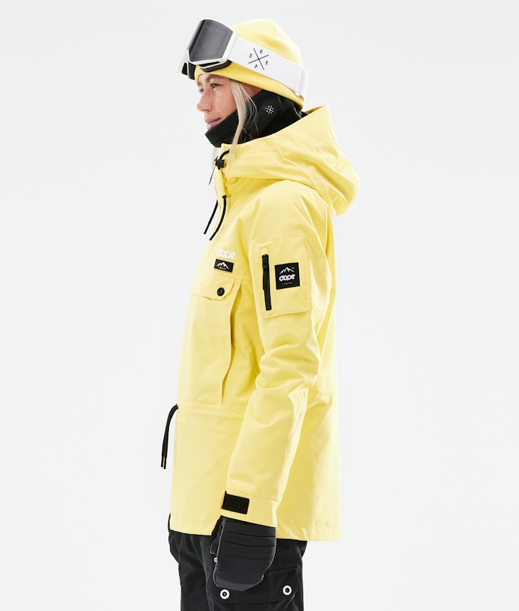 Annok W 2021 Ski Jacket Women Faded Yellow, Image 7 of 10