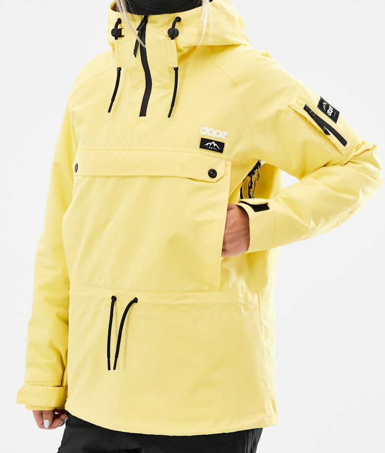 Annok W 2021 Ski Jacket Women Faded Yellow, Image 9 of 10