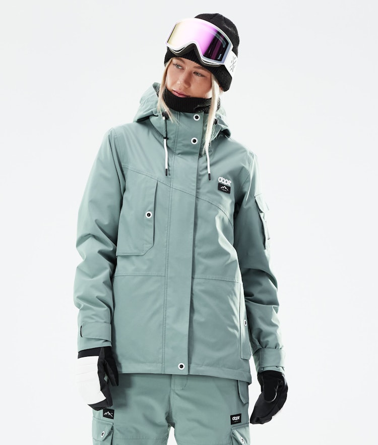 Dope Adept W 2021 Ski Jacket Women Faded Green