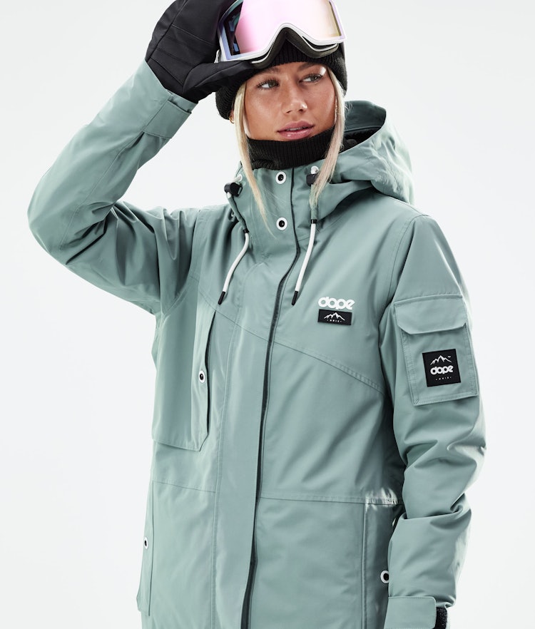 Adept W 2021 Ski Jacket Women Faded Green, Image 3 of 11