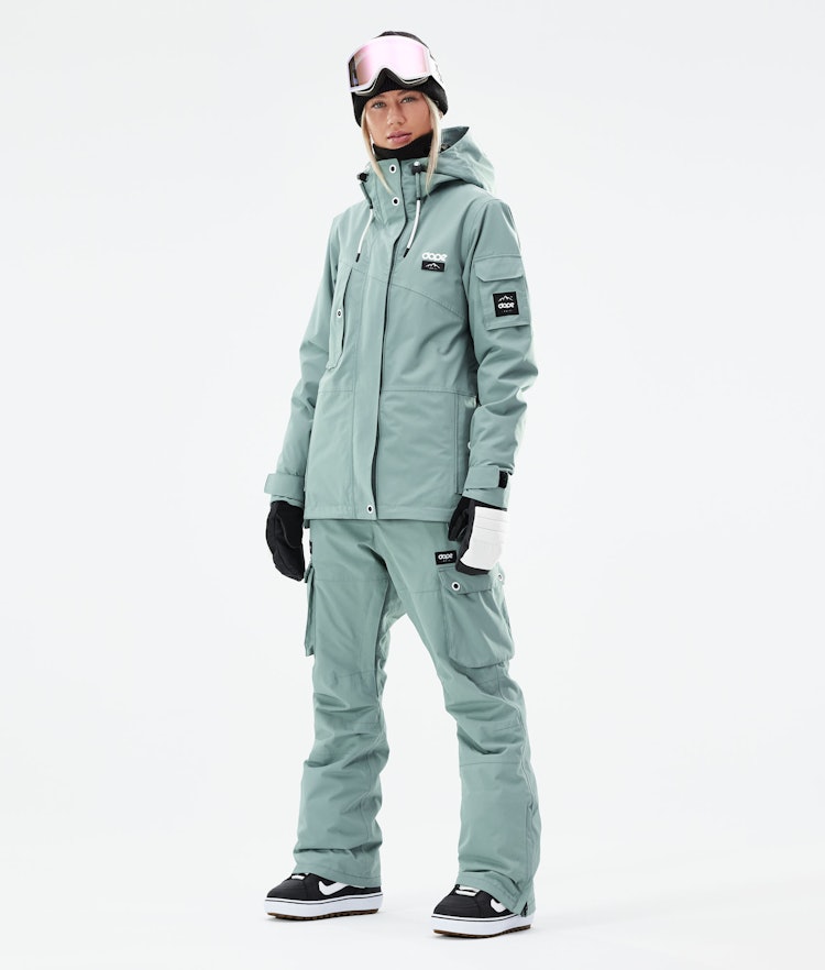 Dope Adept W 2021 Snowboard Jacket Women Faded Green