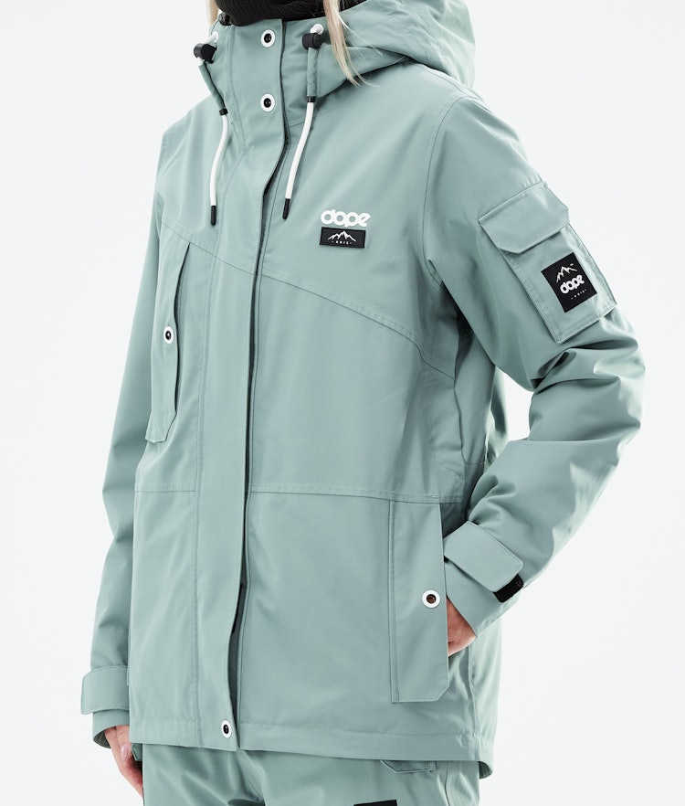 Adept W 2021 Ski Jacket Women Faded Green, Image 9 of 11