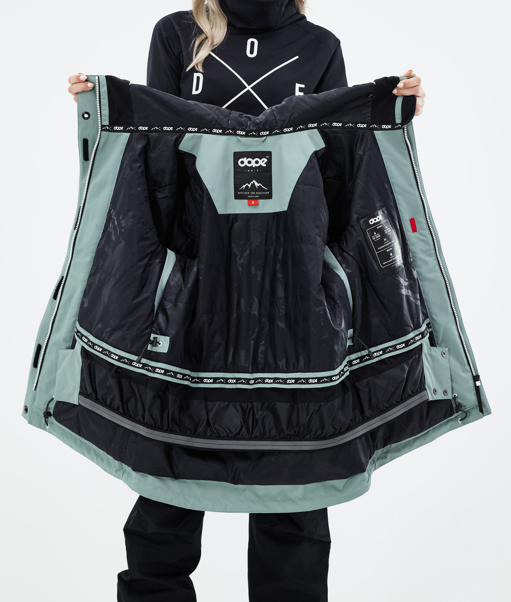 Dope Adept W 2021 Snowboard Jacket Women Faded Green Ridestore UK