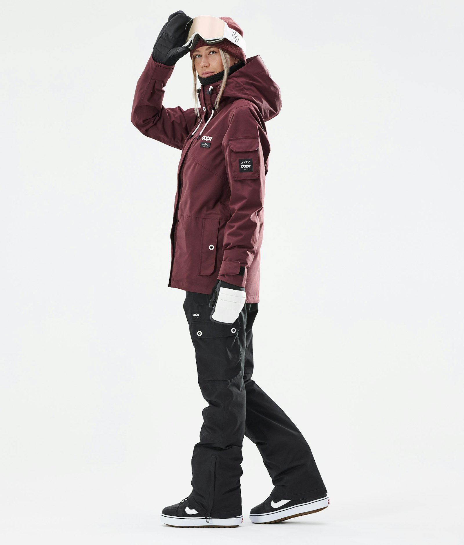 Adept W 2021 Snowboard Jacket Women Burgundy Renewed, Image 5 of 11