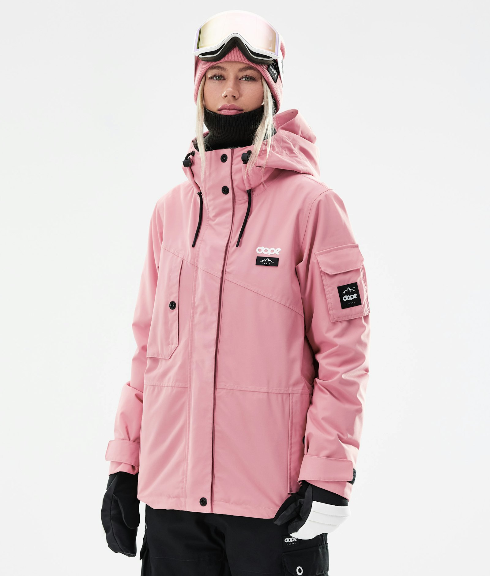 Dope Adept W Chaqueta Esquí Mujer Pink/Black - Rosa