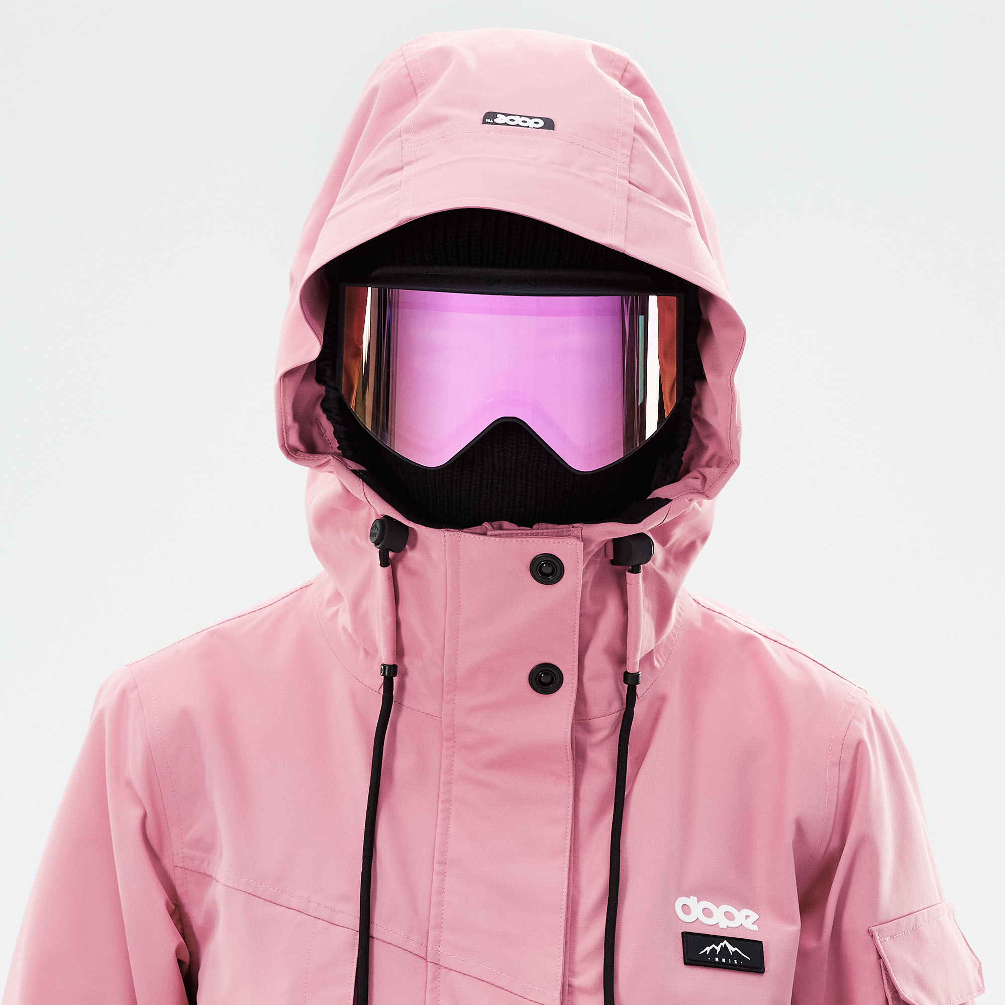 pink snow coat