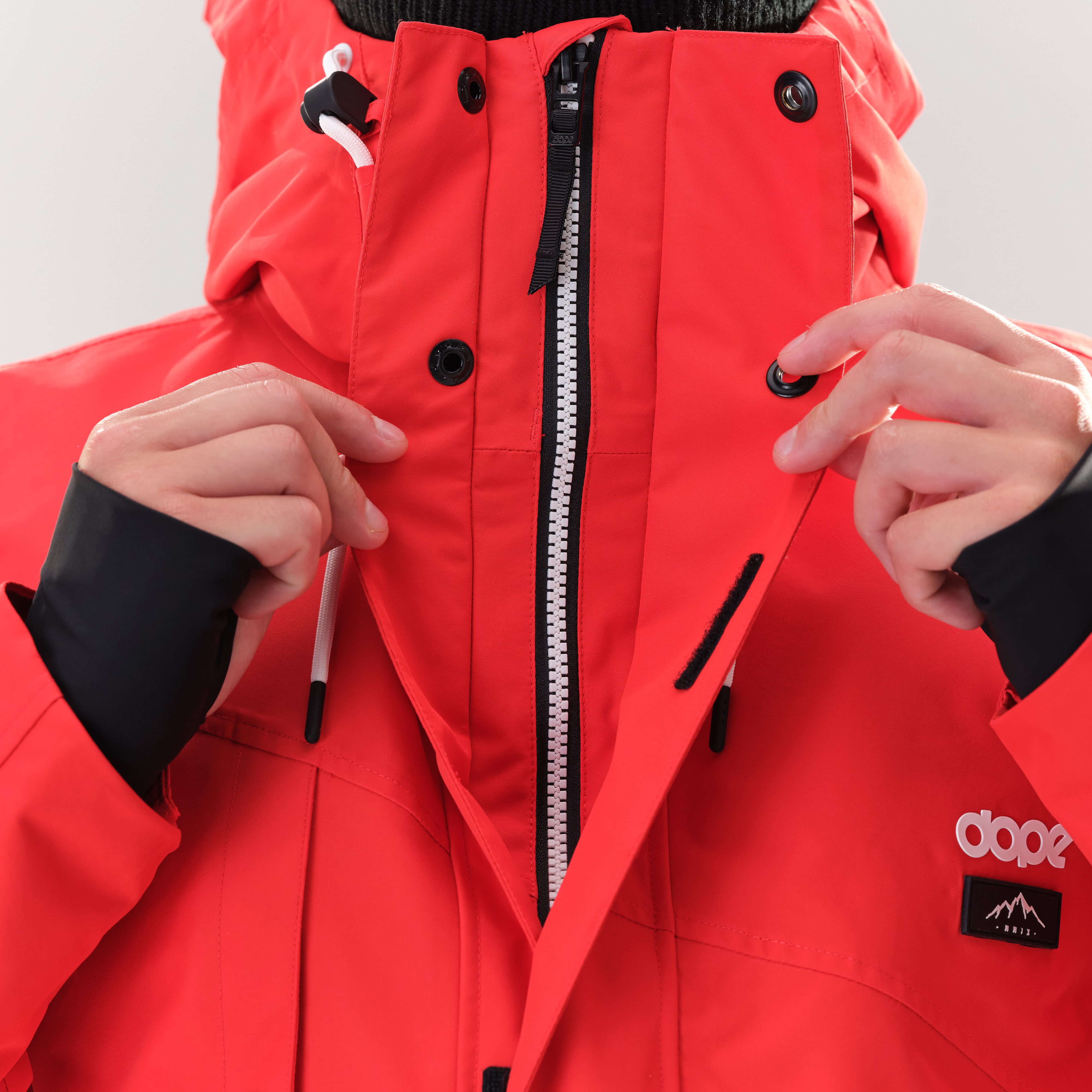 snowboarding jacket red