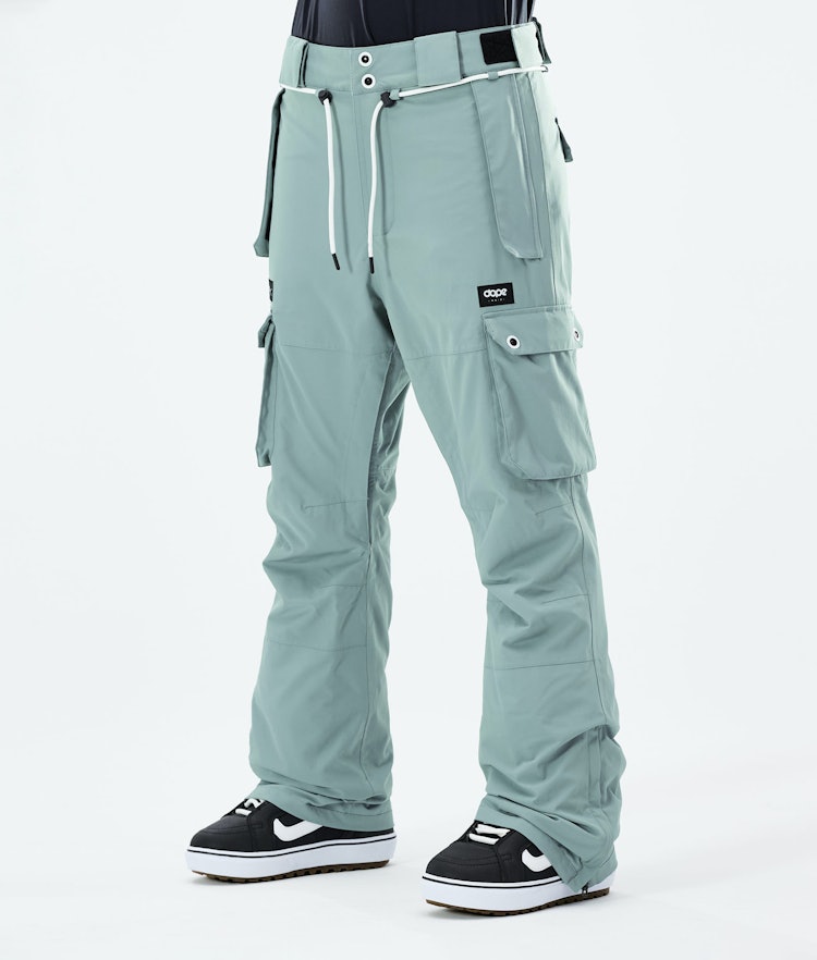 Dope Iconic W 2021 Snowboard Pants Women Faded Green