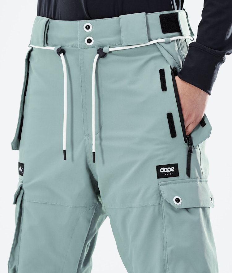 Dope Iconic W 2021 Snowboard Pants Women Faded Green, Image 4 of 6