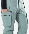 Dope Iconic W 2021 Snowboard Pants Women Faded Green, Image 5 of 6