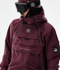 Akin 2021 Snowboard Jacket Men Burgundy Renewed