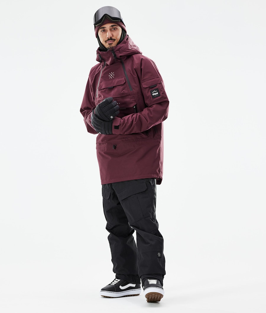 Akin 2021 Snowboard Jacket Men Burgundy