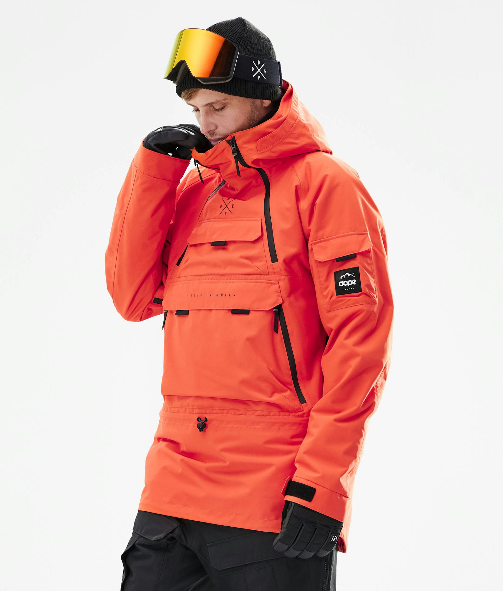 Akin 2021 Snowboard Jacket Men Orange Renewed