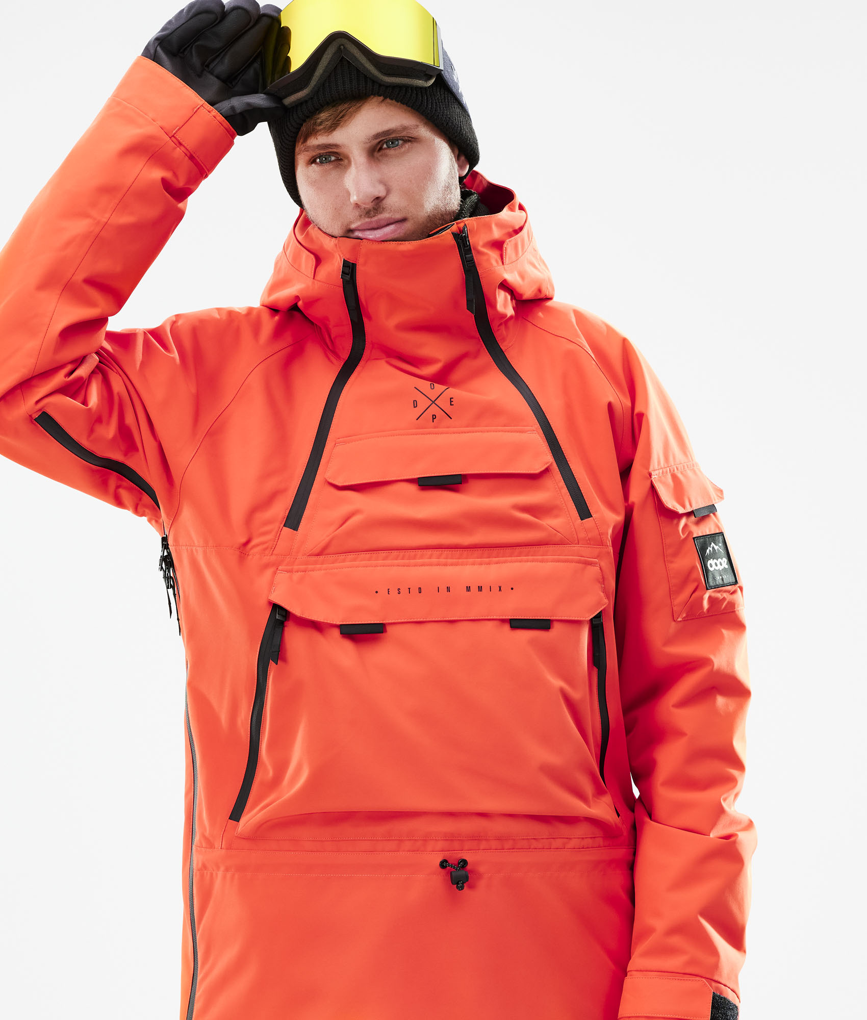 Dope Akin 2021 Snowboard Jacket Men Orange
