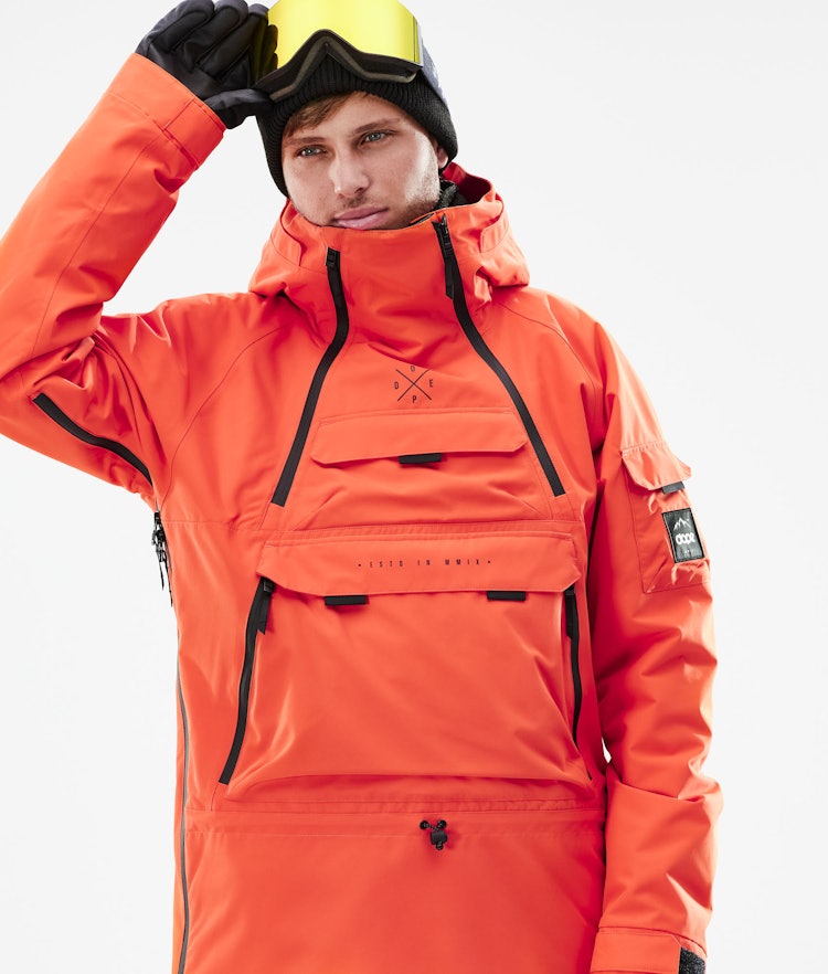 Dope Akin 2021 Snowboard Jacket Men Orange, Image 3 of 11