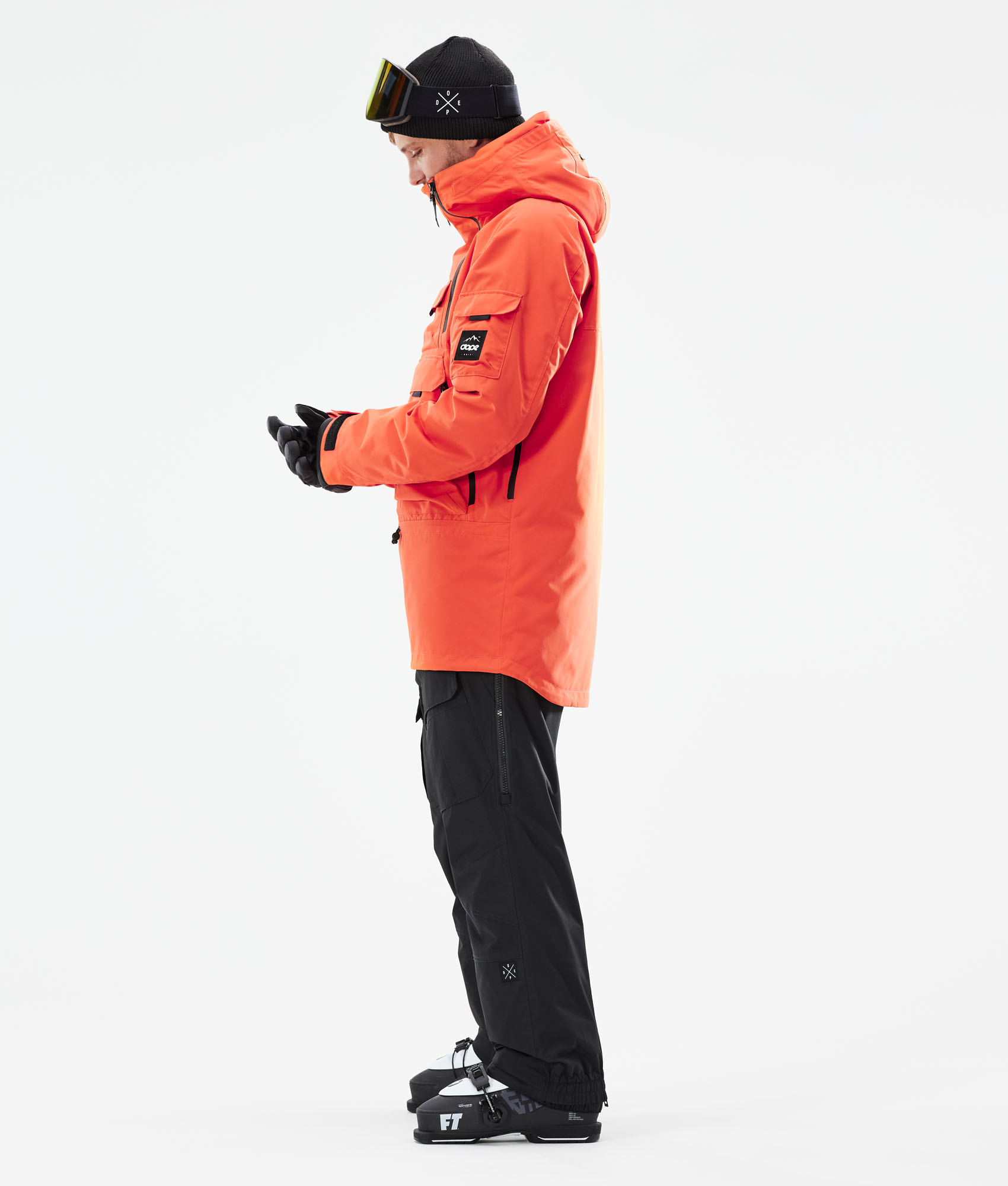 Dope Akin Men's Ski Jacket Orange Ridestore UK