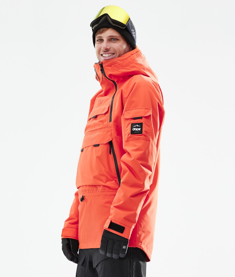 Dope Akin 2021 Snowboard Jacket Men Orange, Image 7 of 11