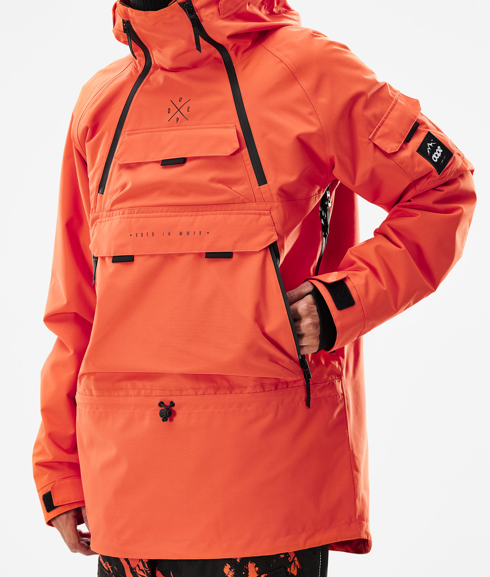 Dope Akin Men's Ski Jacket Orange Ridestore UK