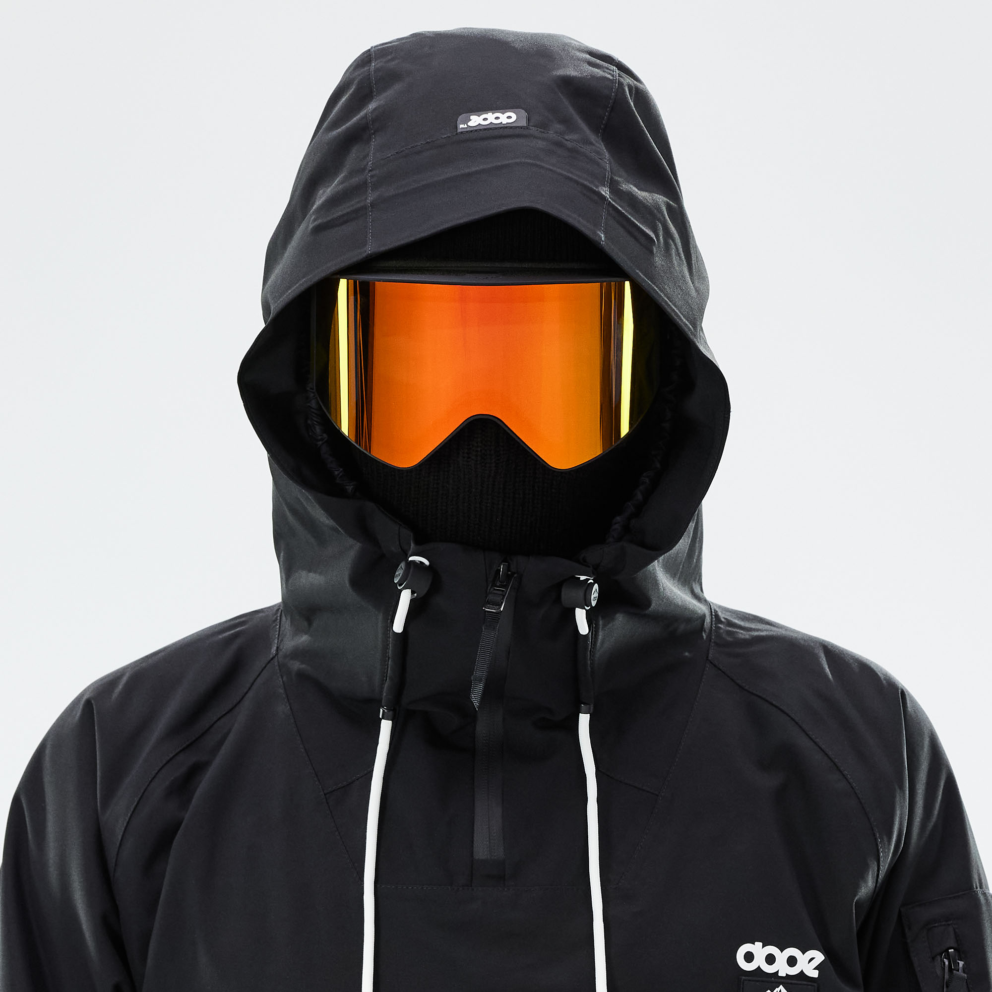 ski jacket with helmet compatible hood