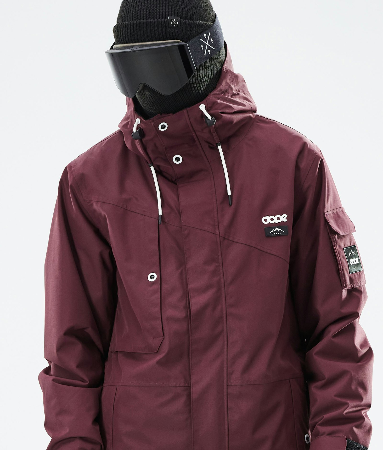 Dope Adept 2021 Snowboard Jacket Men Burgundy