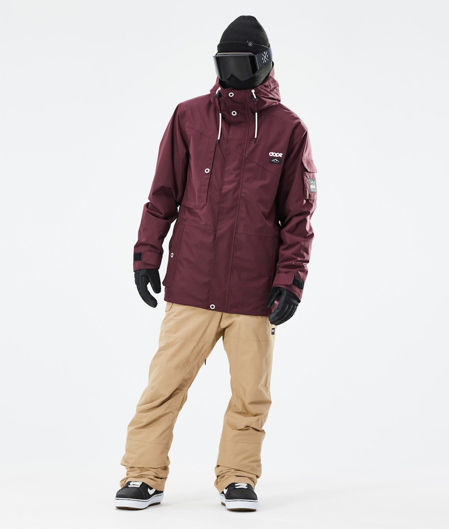 Dope Adept 2021 Men's Snowboard Jacket Burgundy
