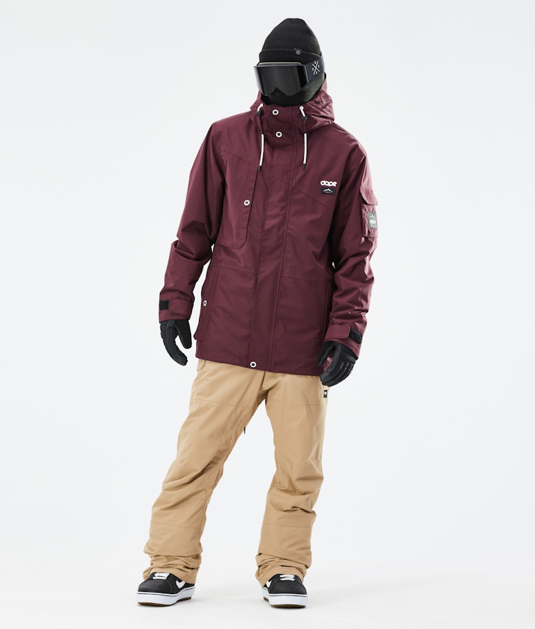 Adept 2021 Snowboard Jacket Men Burgundy, Image 4 of 11