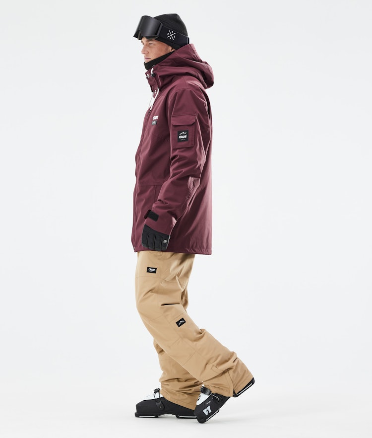 Adept 2021 Ski Jacket Men Burgundy, Image 5 of 11