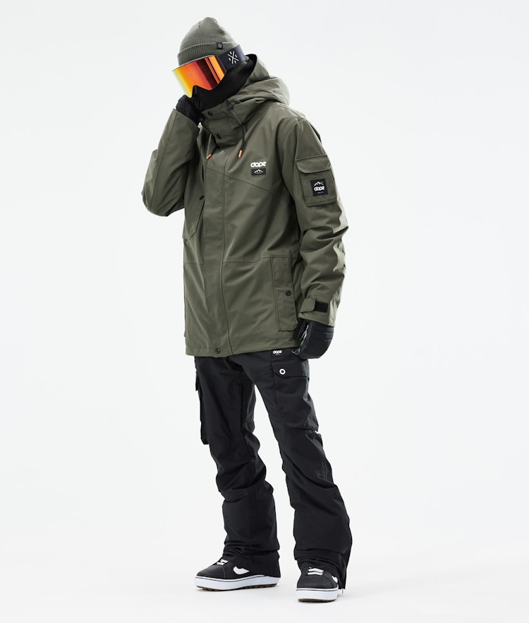 Dope Adept 2021 Snowboard Jacket Men Olive Green