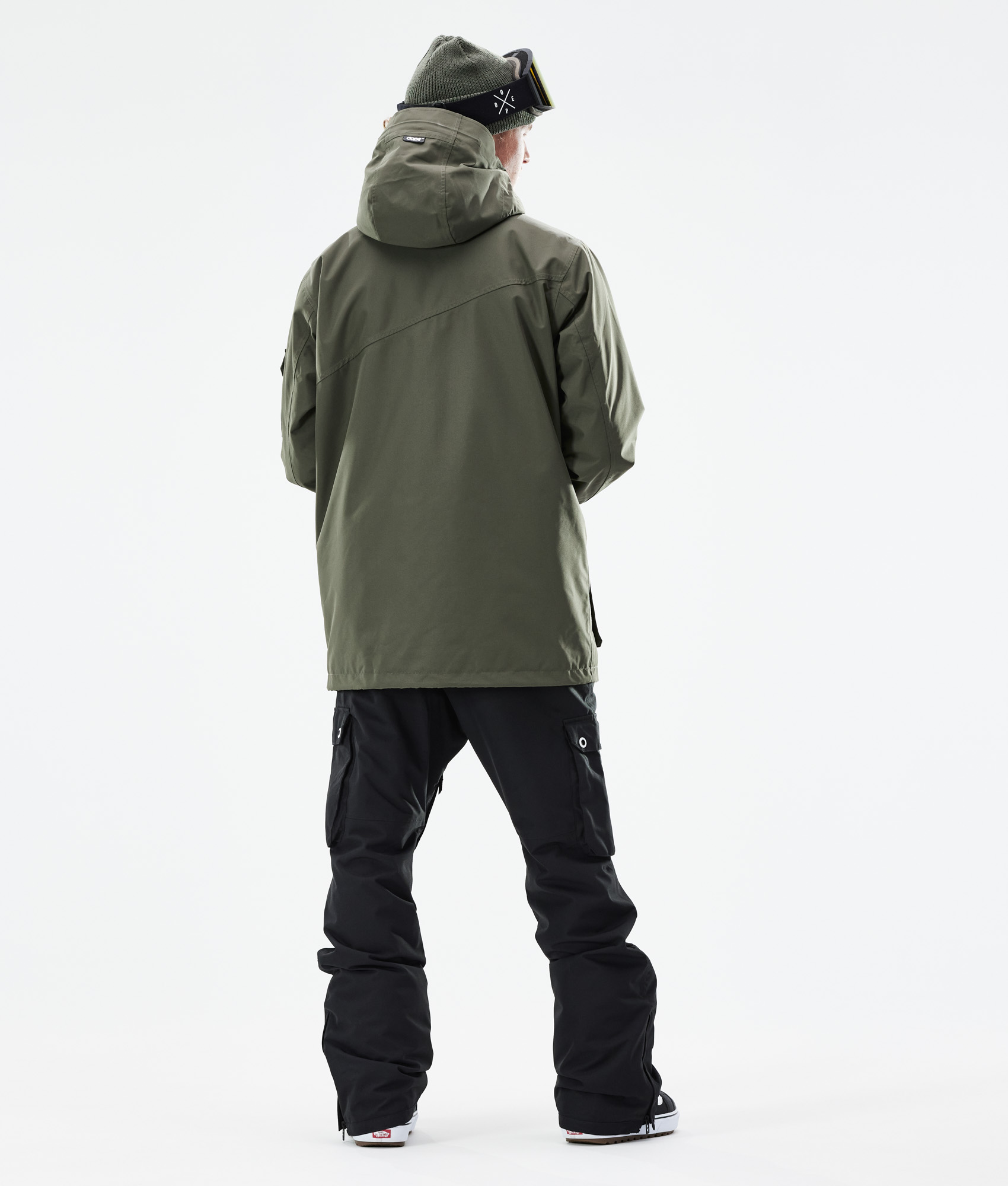 olive green snowboard jacket