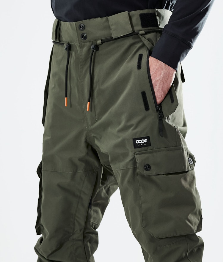 Dope Iconic 2021 Kalhoty na Snowboard Pánské Olive Green