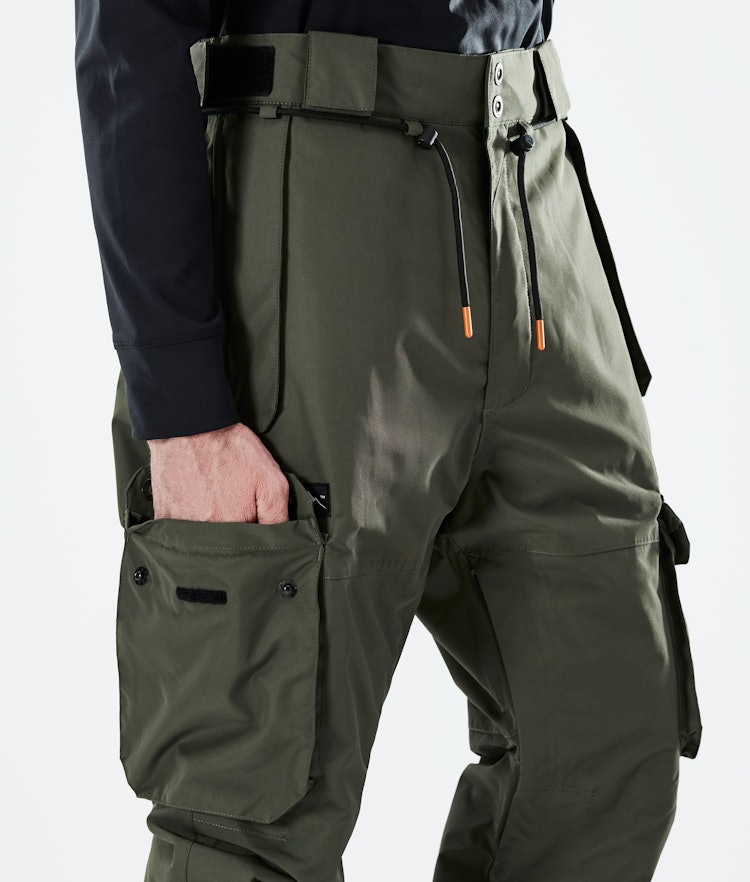 Iconic 2021 Pantalon de Snowboard Homme Olive Green, Image 5 sur 6