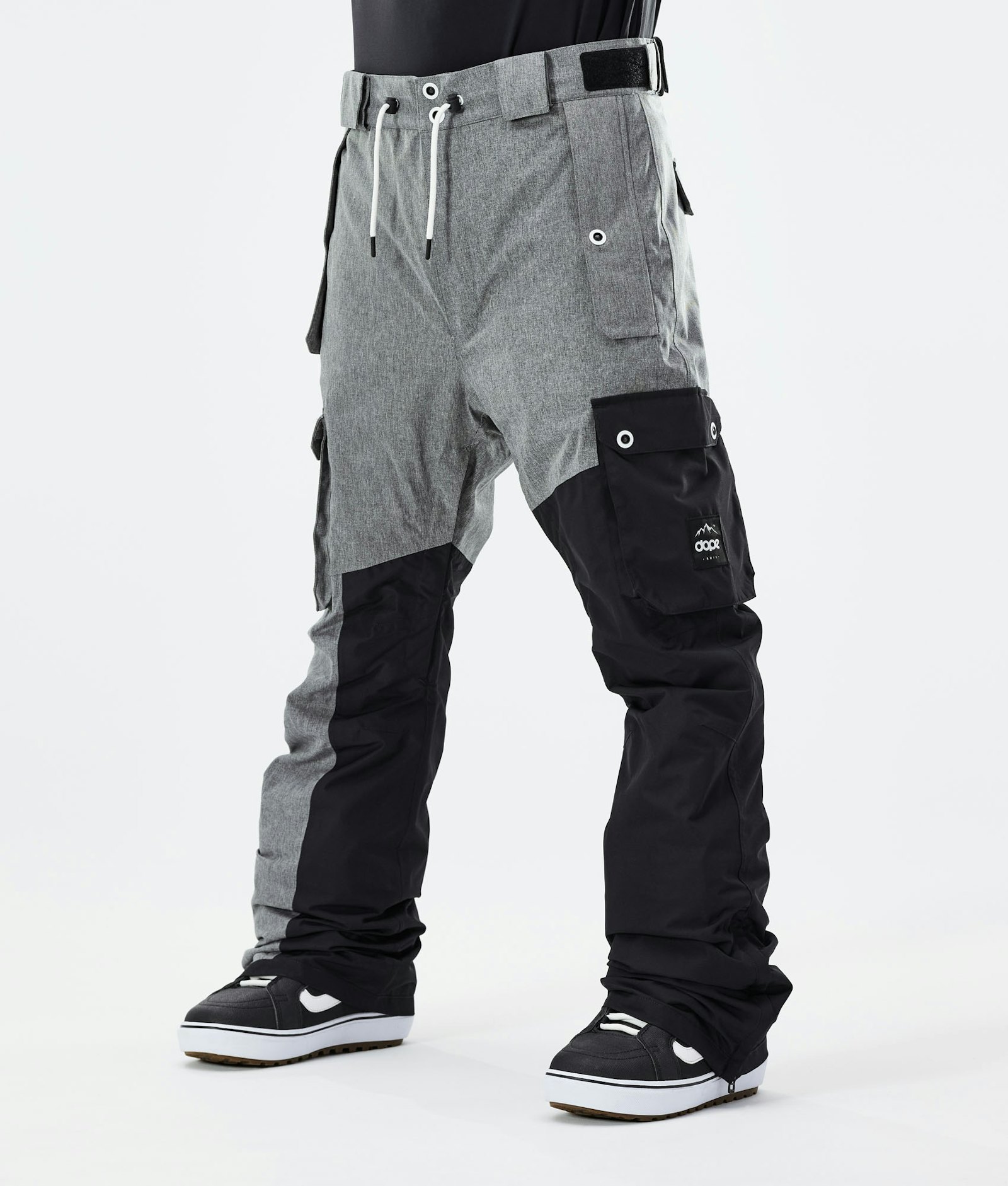 Adept 2020 Snowboard Pants Men Grey Melange/Black Renewed
