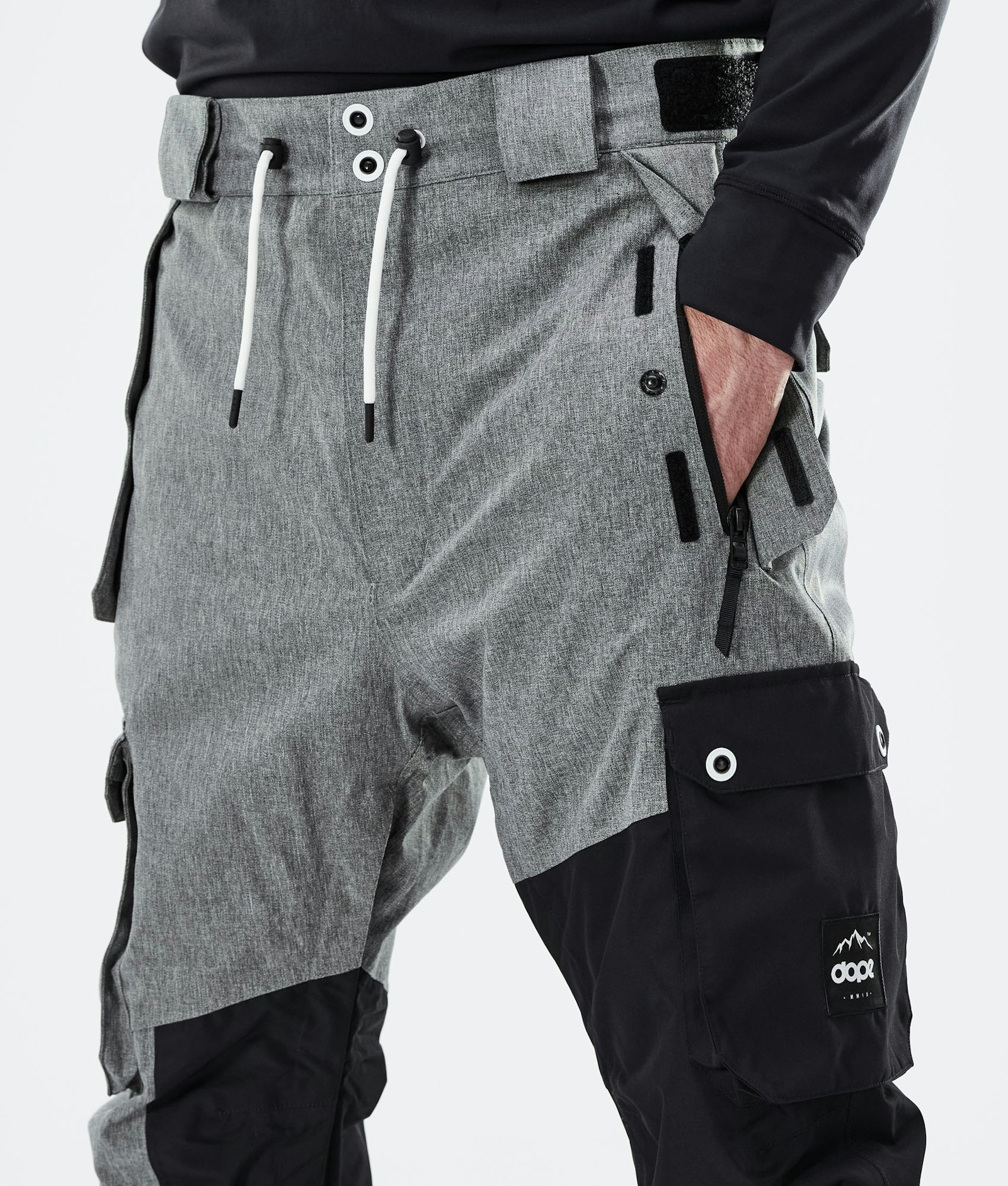 Dope Adept 2020 Pantalon de Snowboard Homme Grey Melange/Black