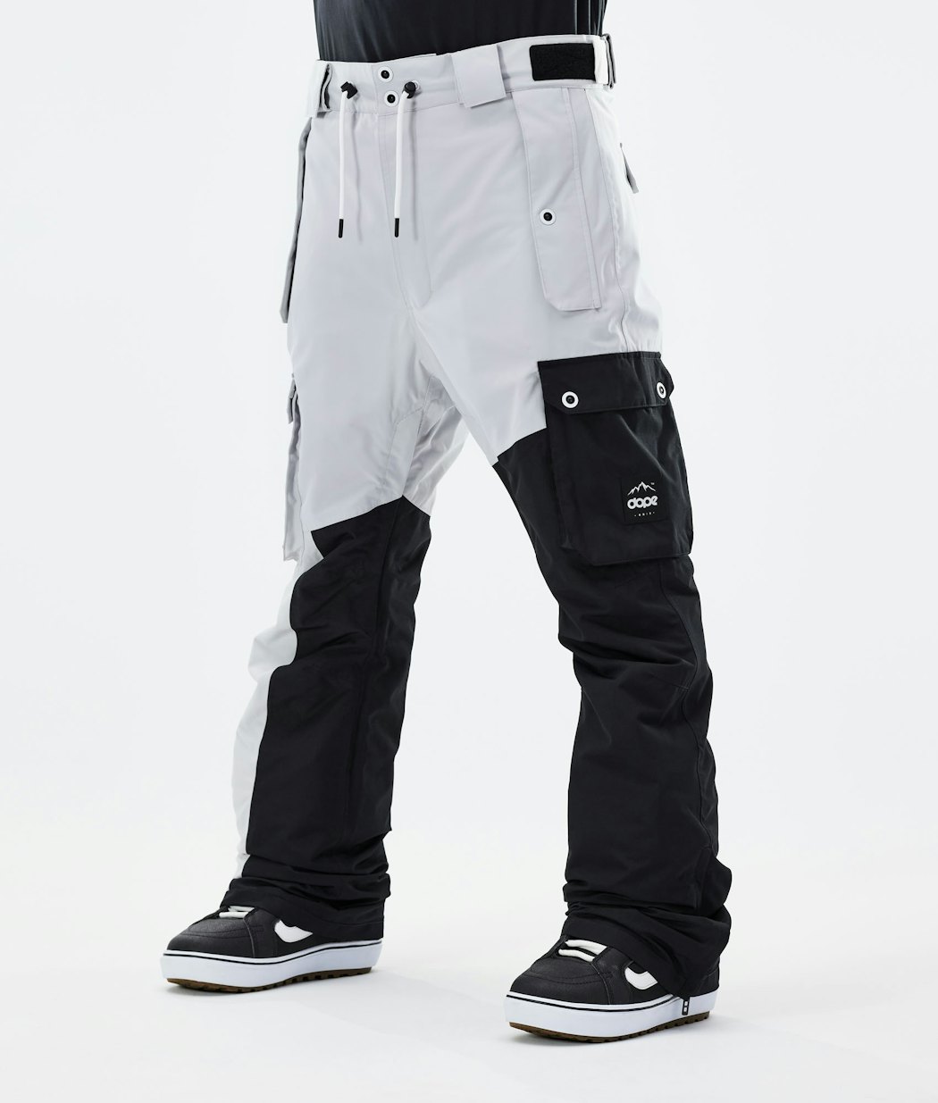 Dope Adept 2020 Pantalon de Snowboard Homme Light Grey/Black