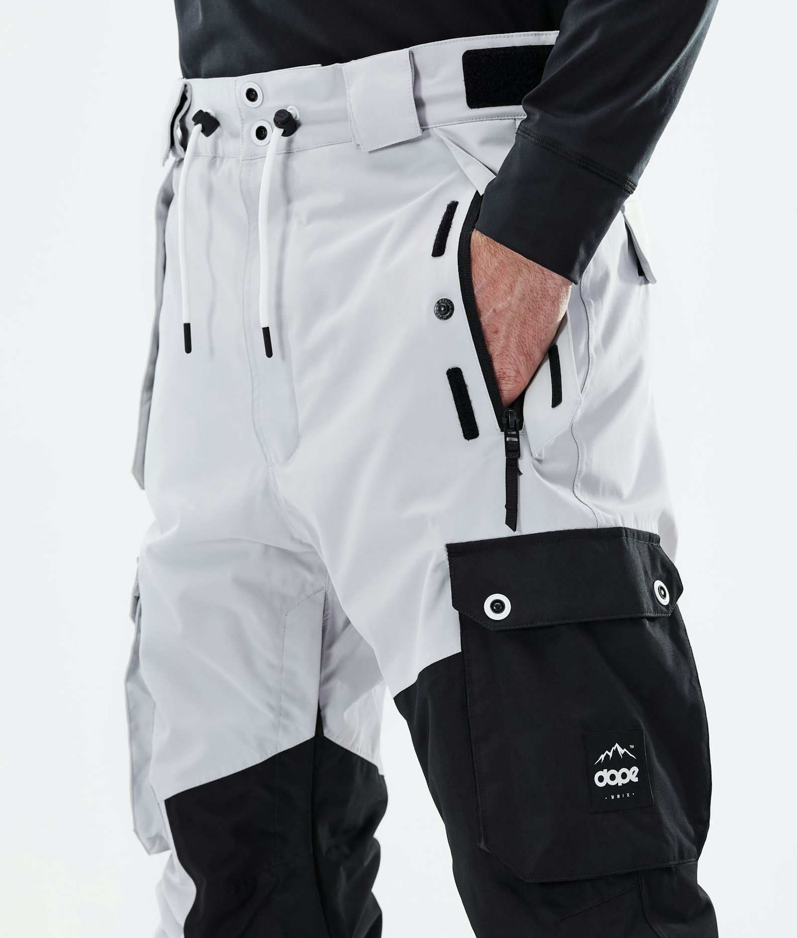 Adept 2020 スキーパンツ メンズ Light Grey/Black