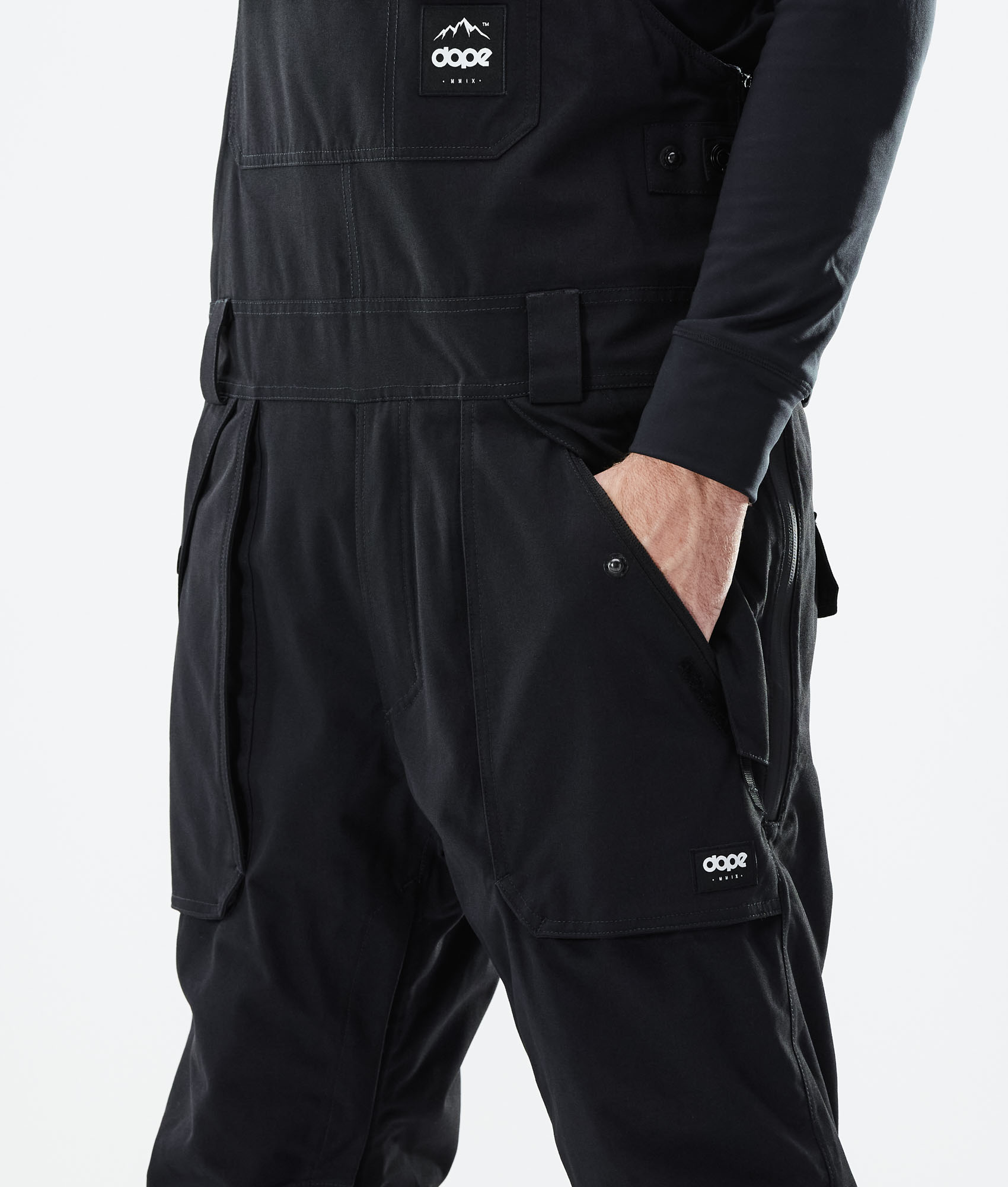 black bib snow pants