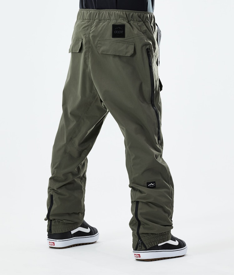 Antek Pantalon de Snowboard Homme Olive Green, Image 3 sur 6